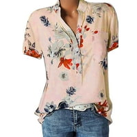 Фрагарн Цветни Врвови За Жени Копче Надолу Мода Обични Кошули Со Долги Кратки Ракави Блуза