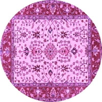 Ахгли Компанија Затворен Круг Персиски Виолетова Традиционална Област Килими, 7 ' Круг
