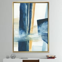 DesignArt 'Indigo панел IV' Glam Modern Framed Canvas
