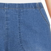 RealSize женски влечење со 2 џеб на шорцеви за истегнување, достапно во ситна големина