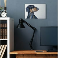 Sumbel Industries Dachshund Dog Pet Animal Animal Awater Safteror Saftical Safting Canvas wallидна уметност од Georgeорџ Дијахенко