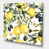 Гранки со маслиново и лимон, сликам платно уметнички принт