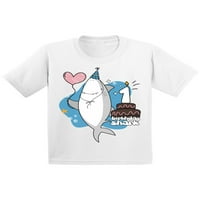 Непријатни Стилови Јас сум Една Маица За Доенчиња Ајкула Кошули За Момчиња Прва Роденденска Забава Љубители На Ајкули Ајкула